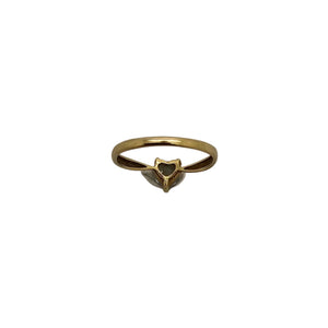 Bague solitaire or jaune 18K - 1.65 G