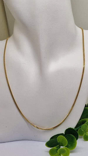 Collier Princesse en Or Jaune 18 carats, Maille Gourmette - 8.16 Grs