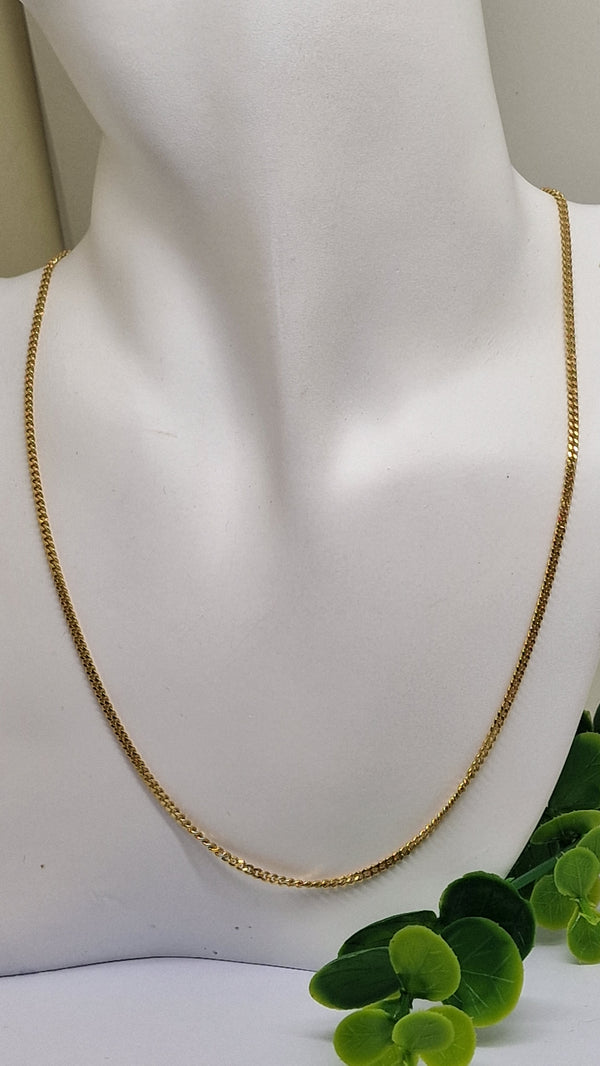 Collier Princesse en Or Jaune 18 carats, Maille Gourmette - 8.16 Grs
