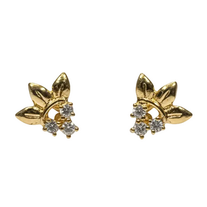 Boucles d'oreilles en Or Jaune 18K