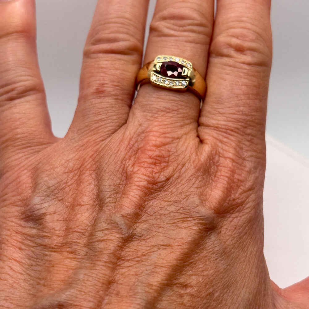 Bague en Or Jaune 18k Taille-56