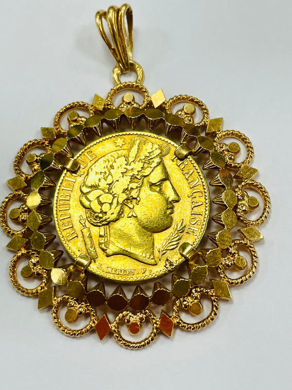 Pièce en Or jaune 20K - 12.92G