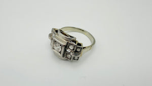Bagues en Or Blanc 18K Taille-56
