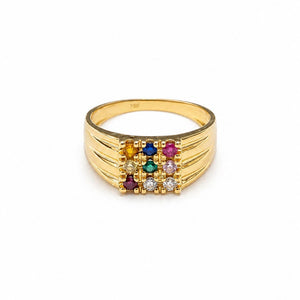 Bague en Or Jaune 18K - Taille 56 - 4.54G