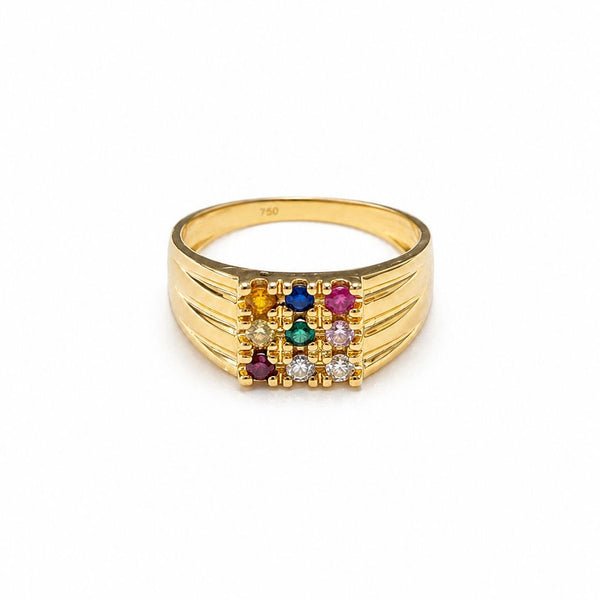 Bague en Or Jaune 18K - Taille 56 - 4.54G