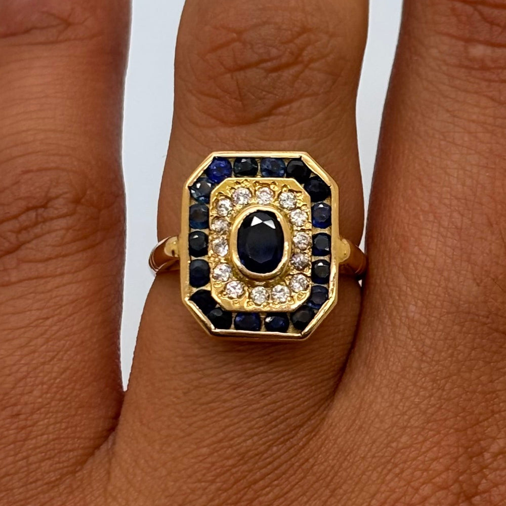 Bague en Or Jaune 18K - 6.18g