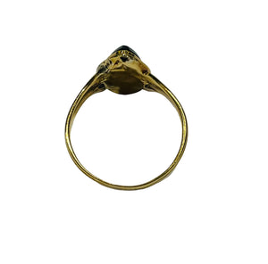 Bague en or jaune 18K - 2.91 Grs - Taille 57