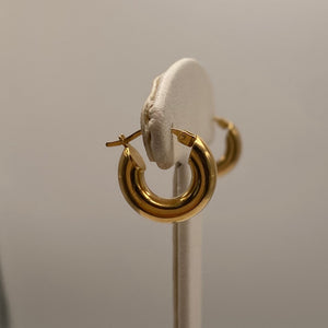Boucles d'oreilles créoles en or jaune 18K - 1.74G