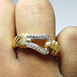 Bague en Or Jaune 18K Taille-56