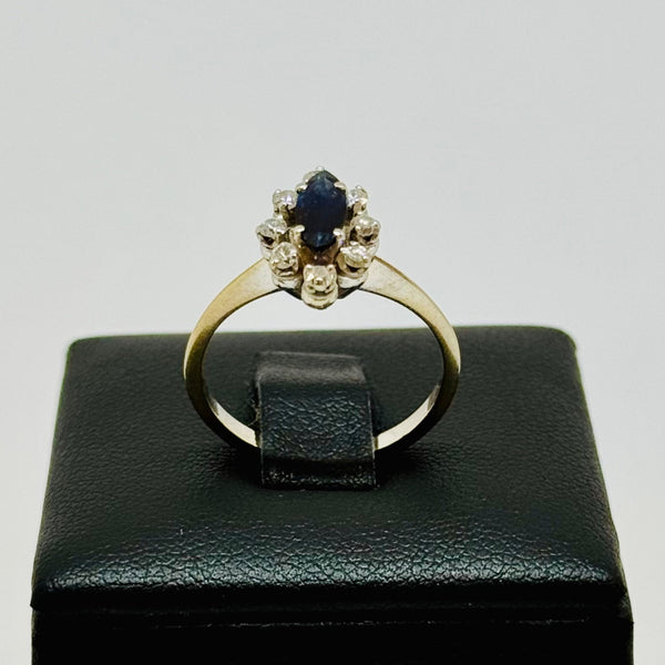 Bague Marguerite en Or Blanc et Oxyde de Zirconium