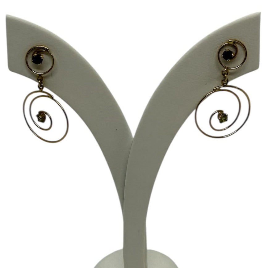 Boucles d'oreilles pendantes en Or jaune 18K - 1.48g