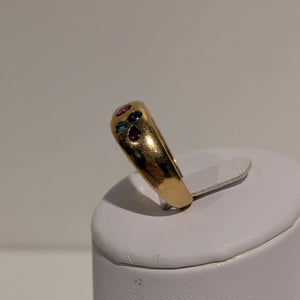 Bague en or jaune 18K - Taille 58 - 4.72 Grs