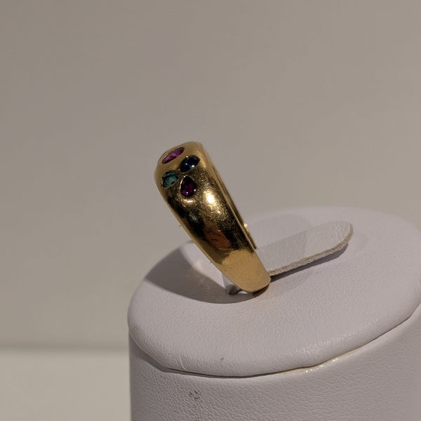 Bague en or jaune 18K - Taille 58 - 4.72 Grs