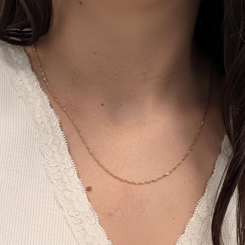 Collier Princesse en Or Jaune 18K - 1.58G