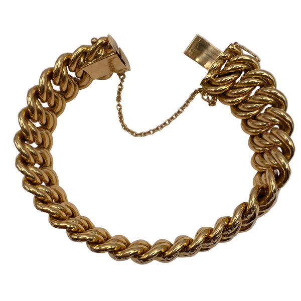 Bracelet Manchette en Or Jaune 18k - 47 G