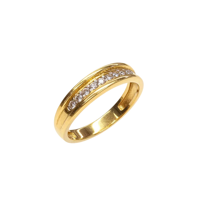 Bague en or jaune 18k - Taille 52 - 2.30 Grs