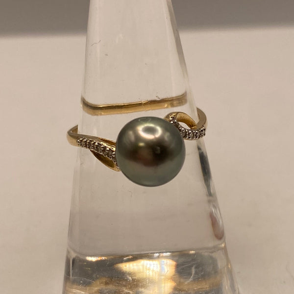 Bague en Or Jaune 18K - Taille 53 - 2.17g