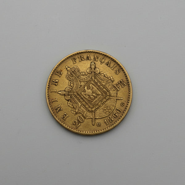 20 Francs Napoléon en or jaune 20 K de 1866