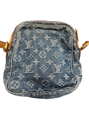 Sac à bandoulière Louis Vuitton Denim monogramme bleu édition limitée