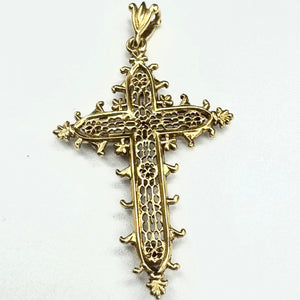 Pendentif Croix en Or Jaune 18K