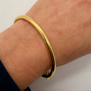 Bracelet Jonc Ouvert en Or Jaune 18K 8.25 Grs