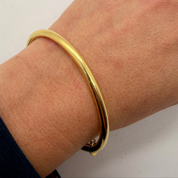 Bracelet Jonc Ouvert en Or Jaune 18K 8.25 Grs