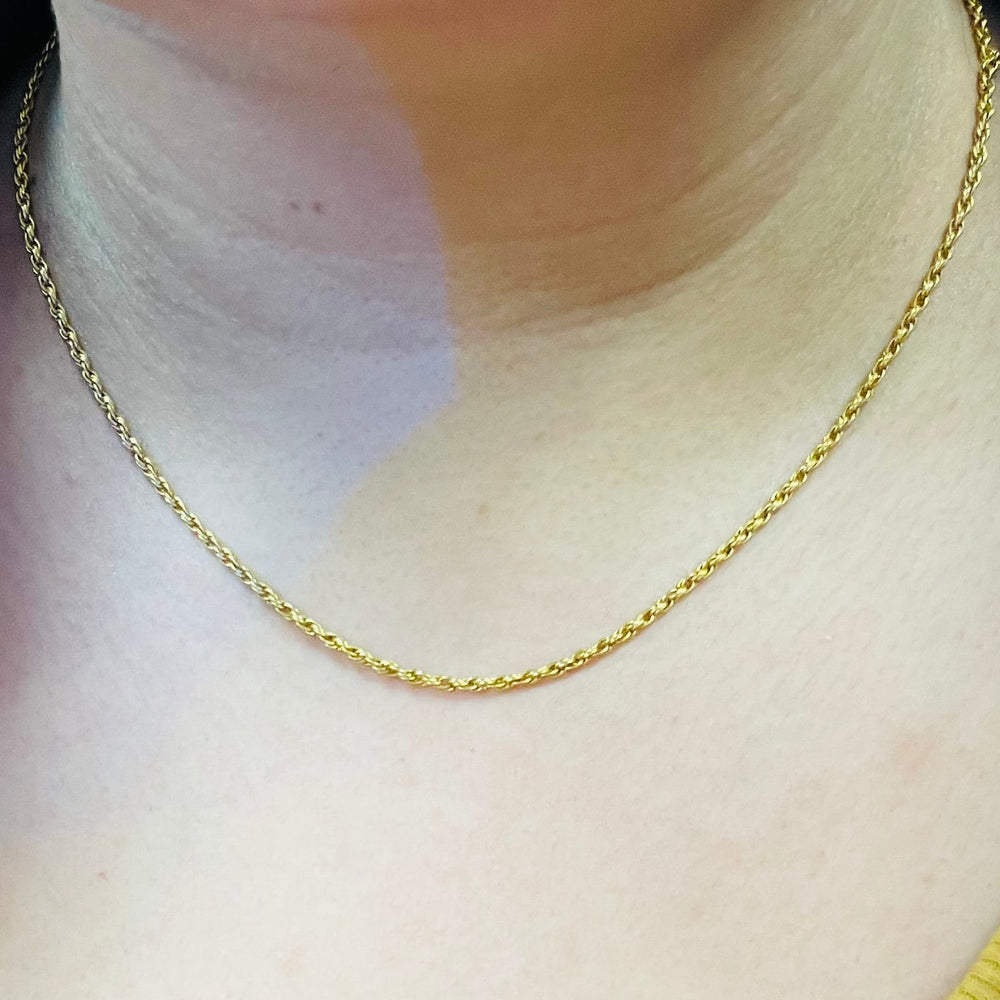 Collier Princesse en Or Jaune 18K- 48 cm