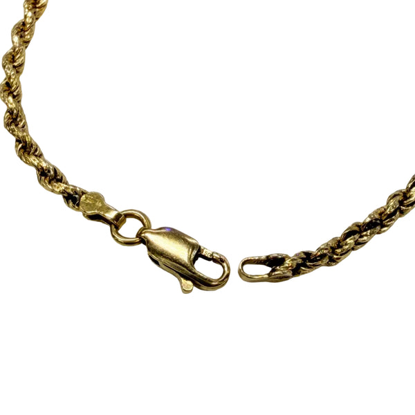 Bracelet Torsadé Or Jaune 18k - 19cm - 2.79gr
