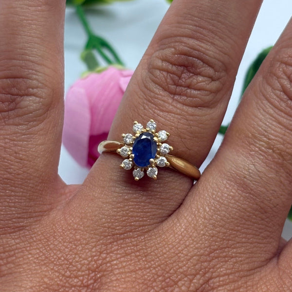 Bague Marguerite Or Jaune 18K - 2.75 G - T 54