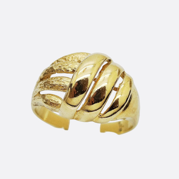 Bague en Or Jaune 18K - Taille 54 - 3.59g