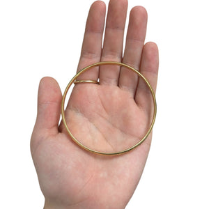 Bracelet Jonc rigide en or jaune 18K - 7.49 Grs