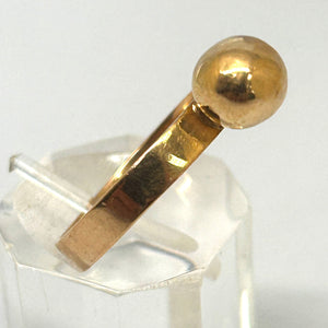 Bague Boule en Or Jaune 18K