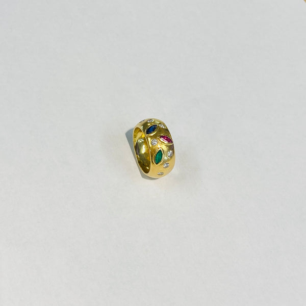 Bague en Or Jaune 18K Taille-52