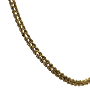 Titre : Collier Torsadé en Or Jaune 18K - 12.18 G