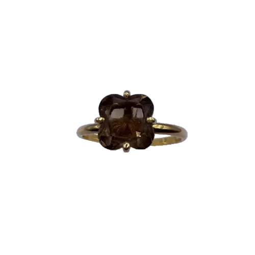 Bague Solitaire en Or Jaune 18K - Taille 60