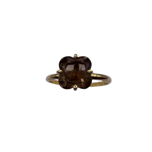 Bague Solitaire en Or Jaune 18K - Taille 60