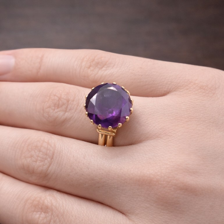 Bague Camée Ancien en Or Jaune 18k - 8 G