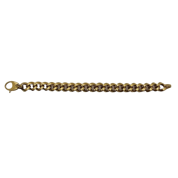 Bracelet Or Jaune Gourmette 18k - 14.07 G