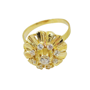 Bague Chou en Or Jaune 18k - 4.01 G