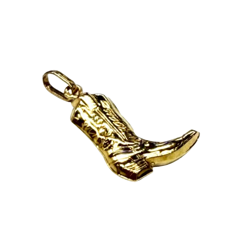 Pendentif Botte en Or Jaune 18k - 0.95 Grs
