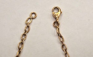 Bracelet Maillon en Or Jaune 18K avec Pierres Naturelles