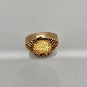 Chevalière en Or Jaune 18K - 5.27G - Taille 53