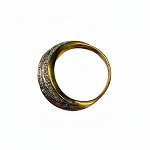 Bagues en Or Jaune 18k avec Oxyde de  Zirconium