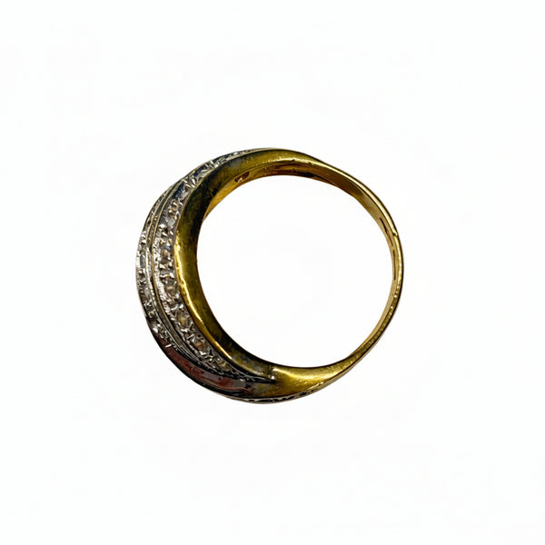 Bagues en Or Jaune 18k avec Oxyde de  Zirconium