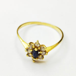 Bague en Or Jaune 18K Taille-58