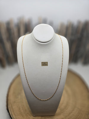 Collier Matinée en Or Jaune 18K 1 Grs