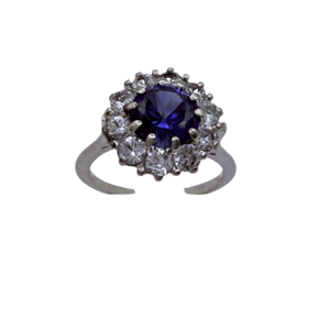 Bague Marguerite en Or Blanc 18K - Taille 54