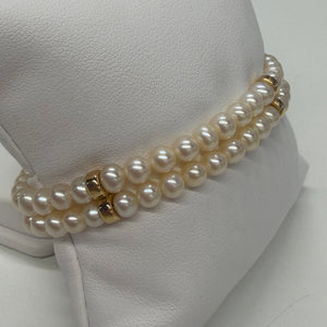 Bracelet Perles d'Eau Douce en or jaune 18 K