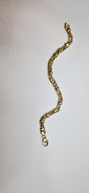 Bracelet Maillon Royale en Or Jaune 18K 11.60 Grs