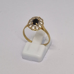 Bague Marguerite en Or Jaune 18K - Taille 58